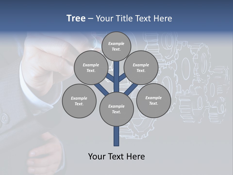 Energy Partner Cogwheel PowerPoint Template