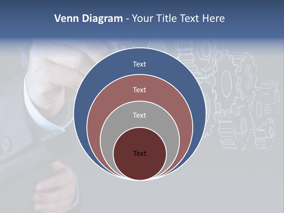 Energy Partner Cogwheel PowerPoint Template