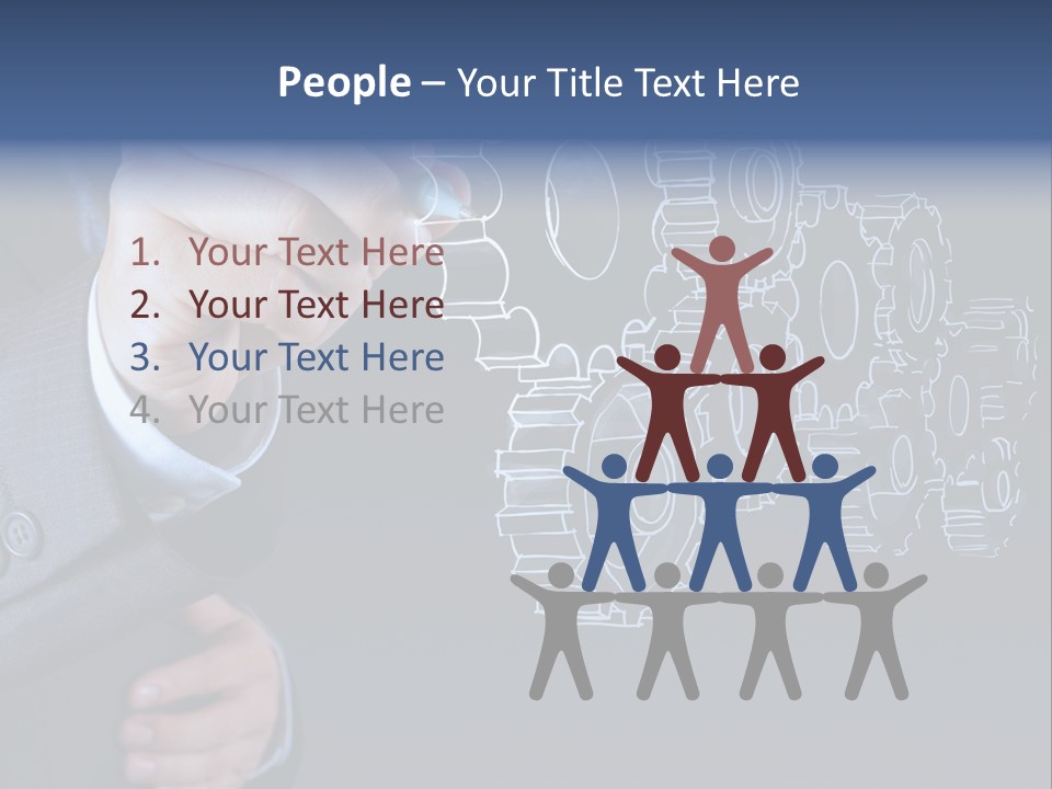 Energy Partner Cogwheel PowerPoint Template