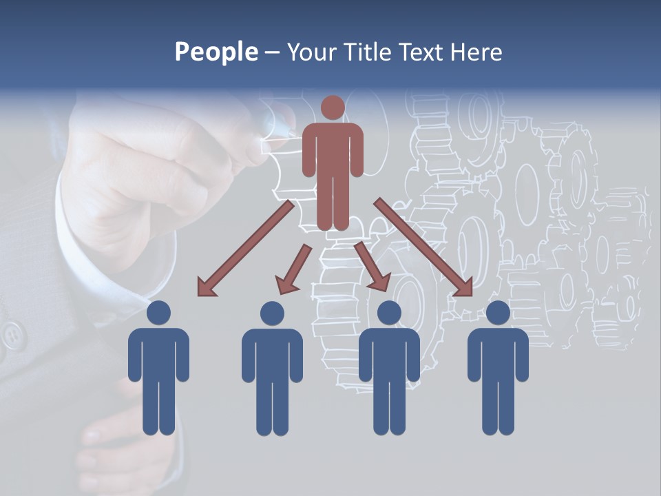 Energy Partner Cogwheel PowerPoint Template