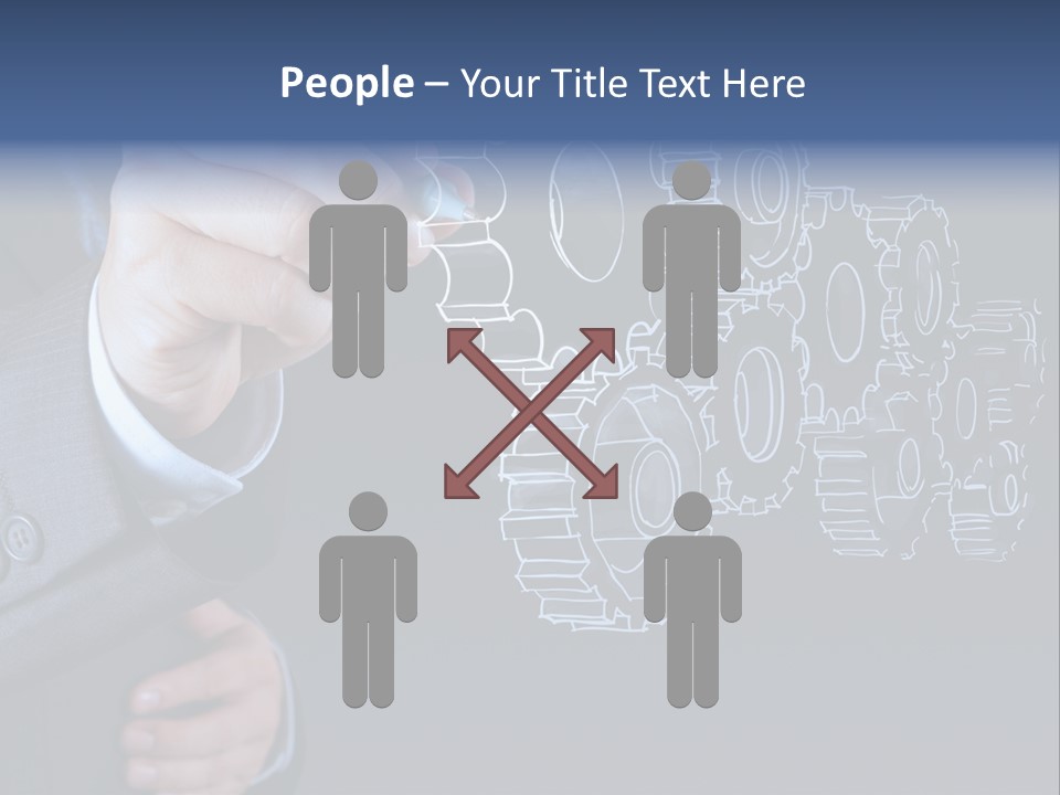 Energy Partner Cogwheel PowerPoint Template