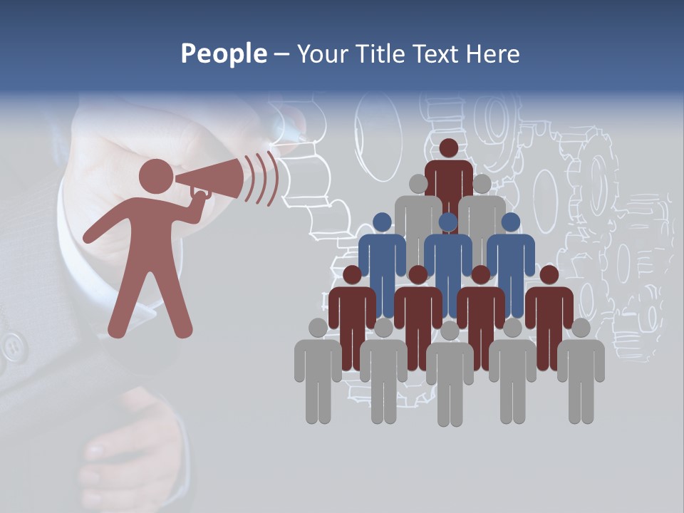 Energy Partner Cogwheel PowerPoint Template