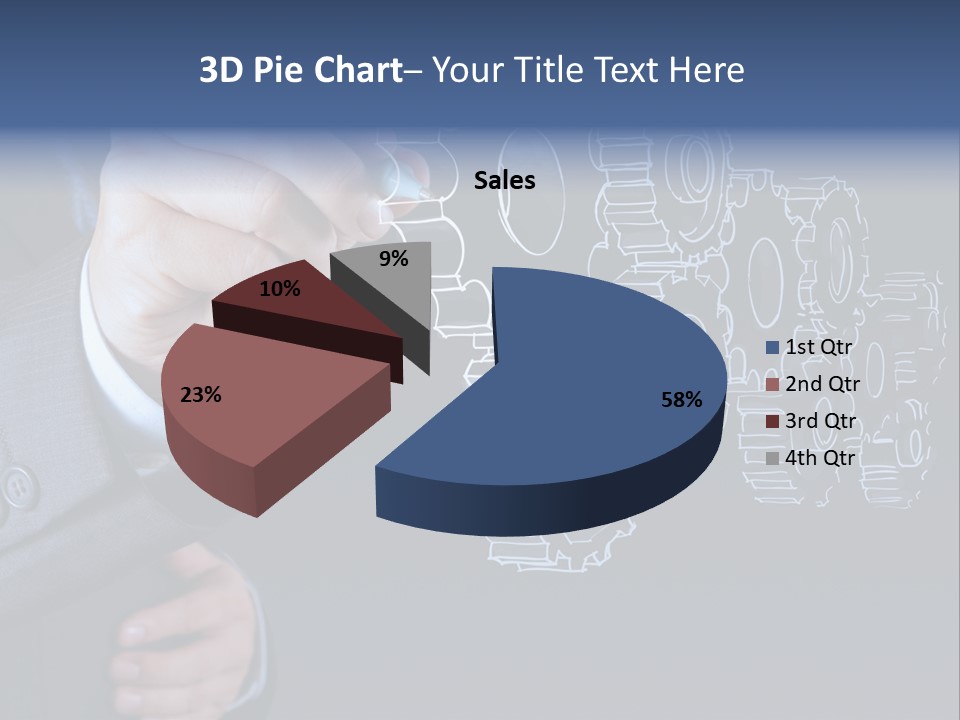 Energy Partner Cogwheel PowerPoint Template