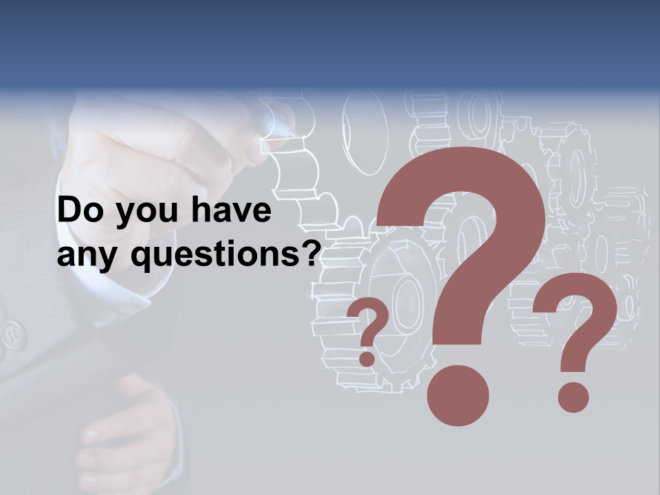 Energy Partner Cogwheel PowerPoint Template