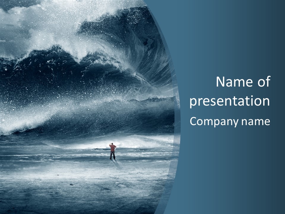 Hurricane Crash Death PowerPoint Template