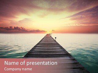 Shore Bay Shadow PowerPoint Template