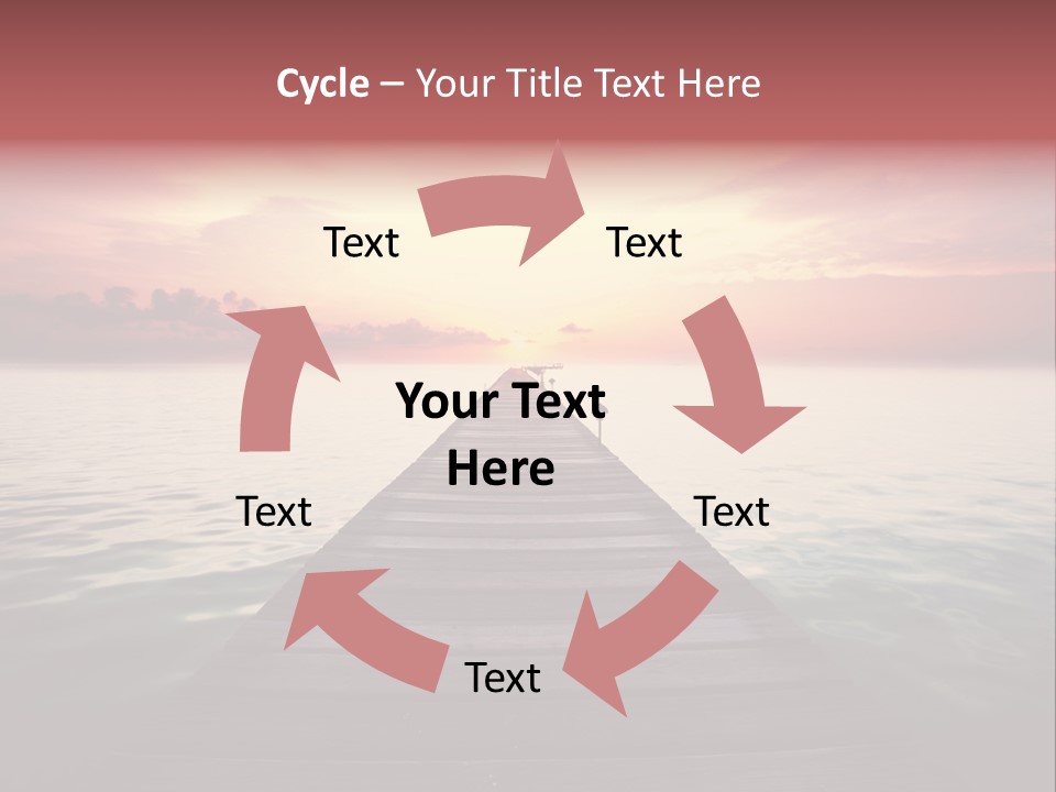 Shore Bay Shadow PowerPoint Template
