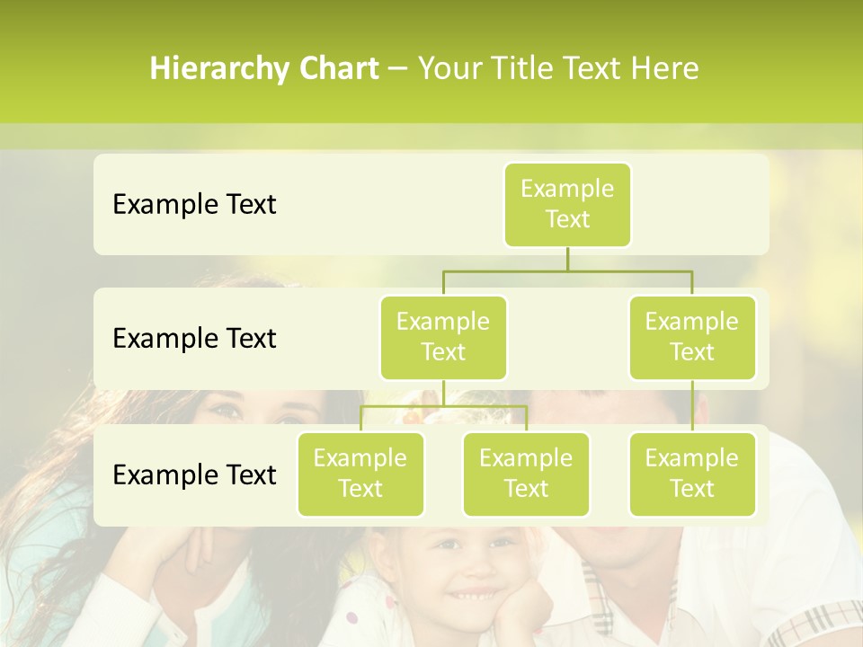 A Family Laying In The Grass With A Green Background PowerPoint Template
