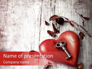 Symbol Gift Unlock PowerPoint Template