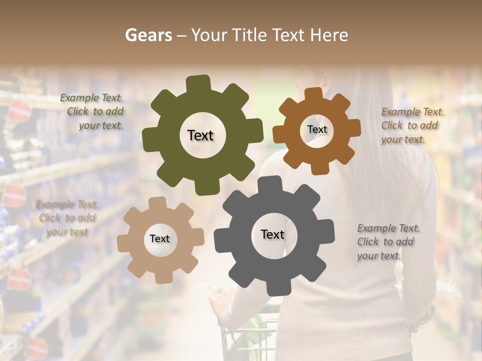 Delicatessen Gastronomy Purchase PowerPoint Template