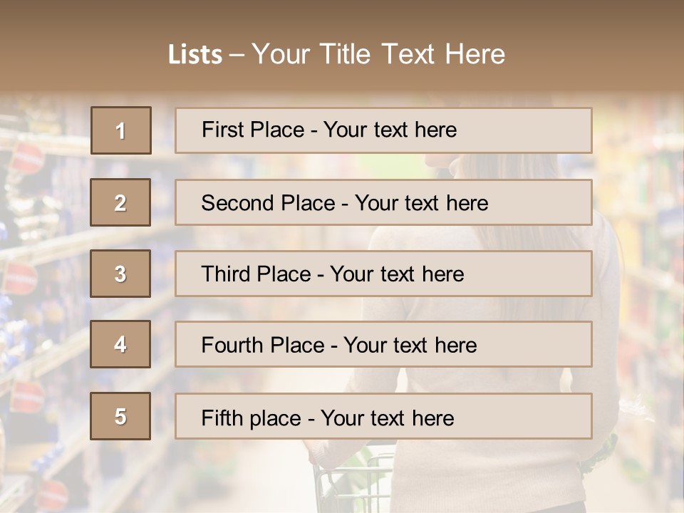 Delicatessen Gastronomy Purchase PowerPoint Template