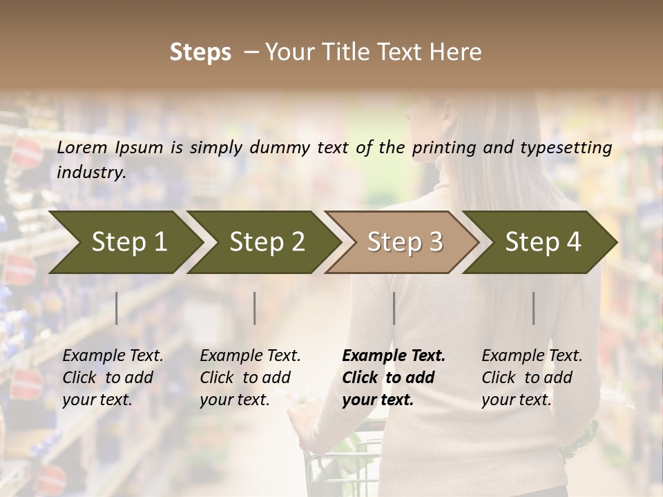 Delicatessen Gastronomy Purchase PowerPoint Template
