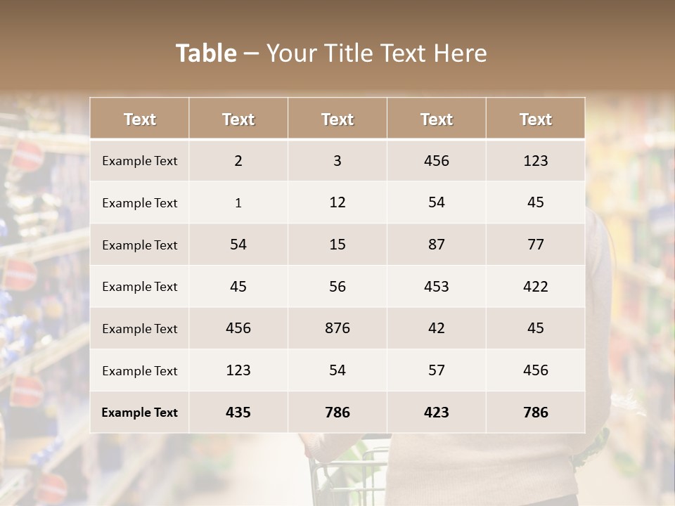 Delicatessen Gastronomy Purchase PowerPoint Template