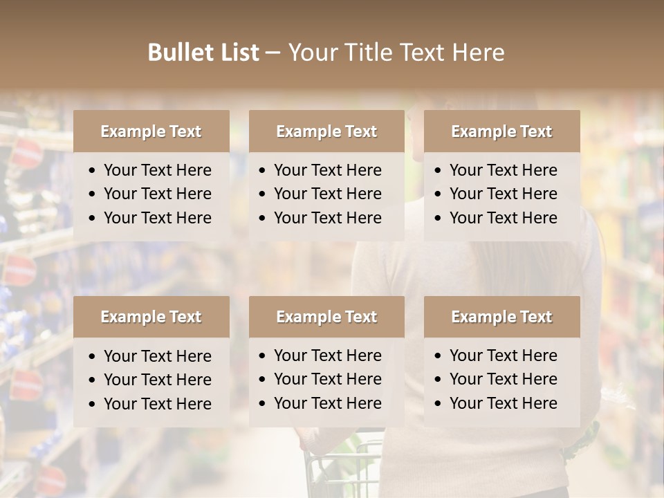 Delicatessen Gastronomy Purchase PowerPoint Template