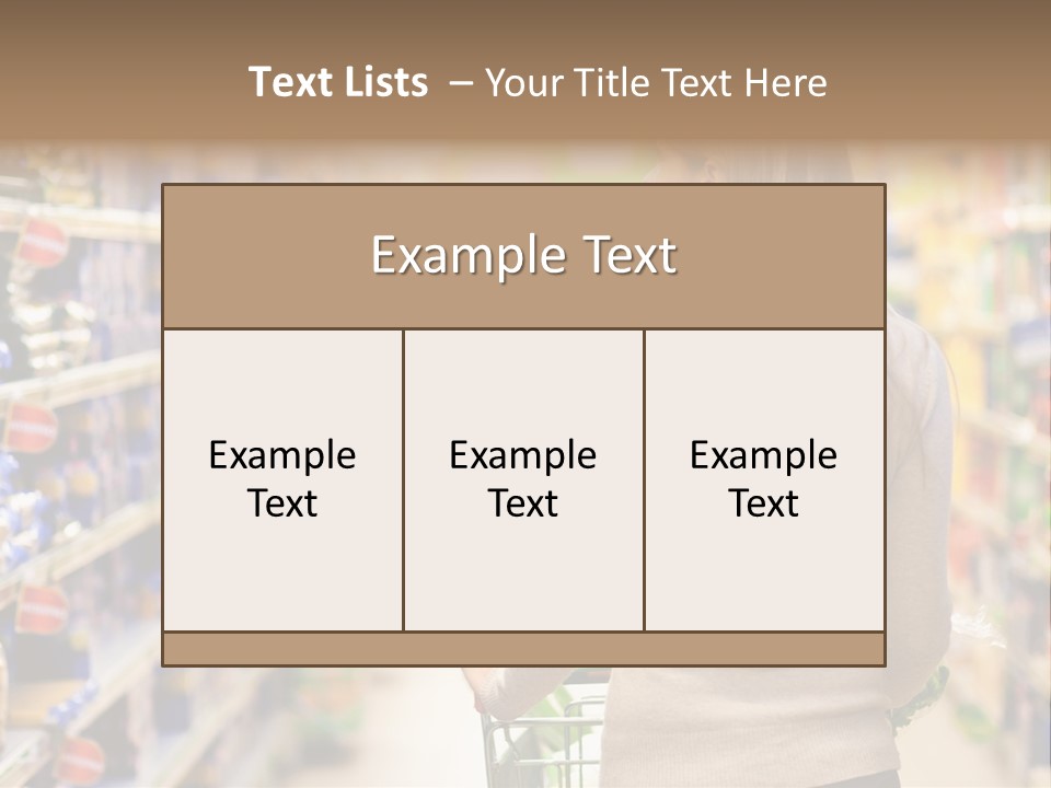 Delicatessen Gastronomy Purchase PowerPoint Template