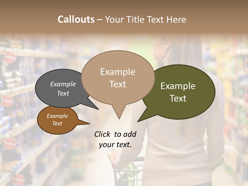 Delicatessen Gastronomy Purchase PowerPoint Template