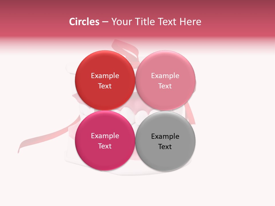 Toy Ribbon Isolated On White PowerPoint Template