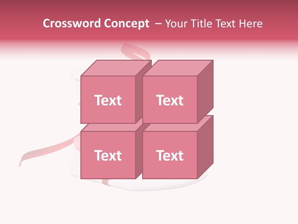 Toy Ribbon Isolated On White PowerPoint Template