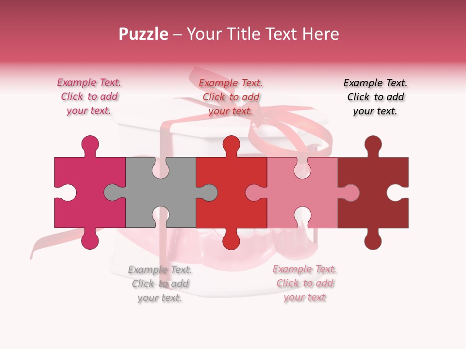 Toy Ribbon Isolated On White PowerPoint Template