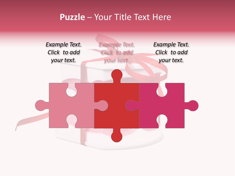 Toy Ribbon Isolated On White PowerPoint Template