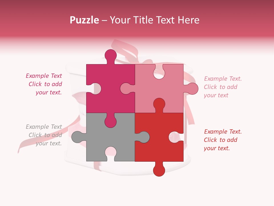 Toy Ribbon Isolated On White PowerPoint Template