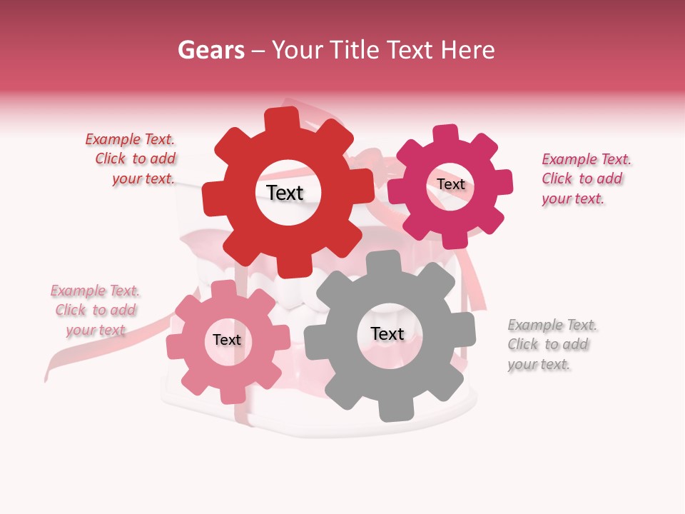 Toy Ribbon Isolated On White PowerPoint Template