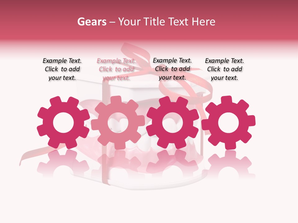 Toy Ribbon Isolated On White PowerPoint Template