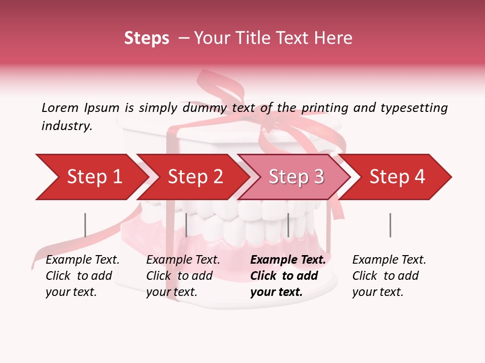 Toy Ribbon Isolated On White PowerPoint Template