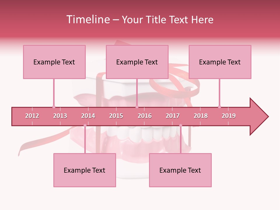 Toy Ribbon Isolated On White PowerPoint Template