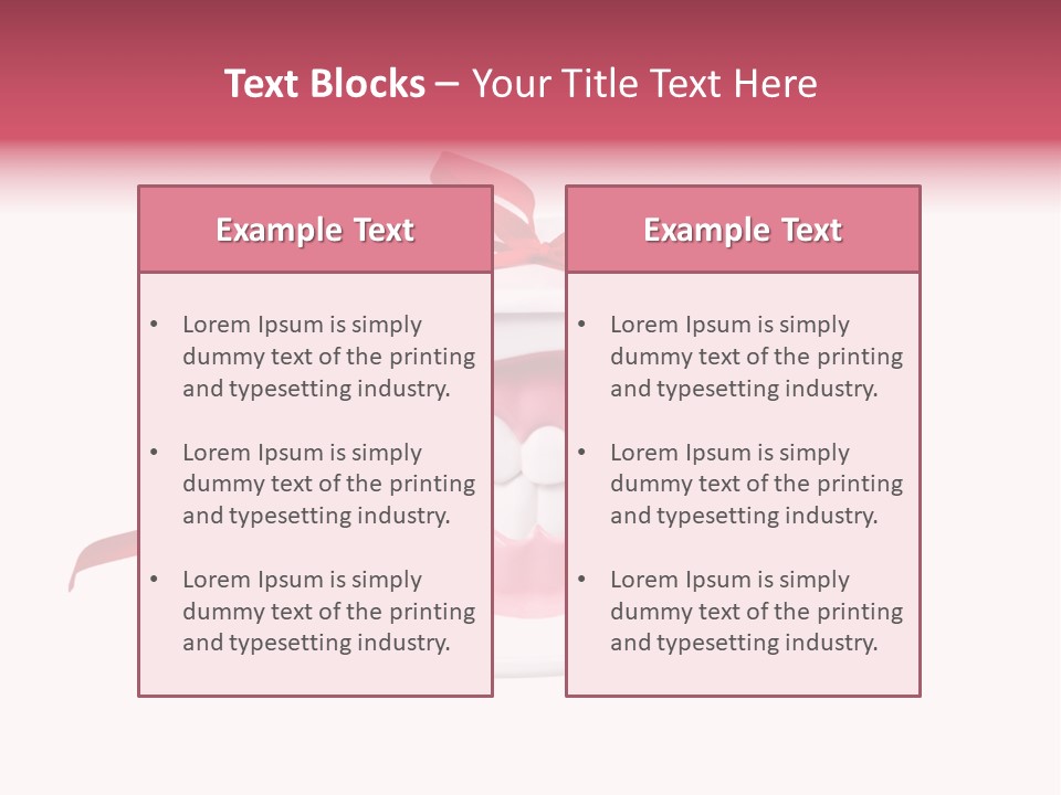 Toy Ribbon Isolated On White PowerPoint Template