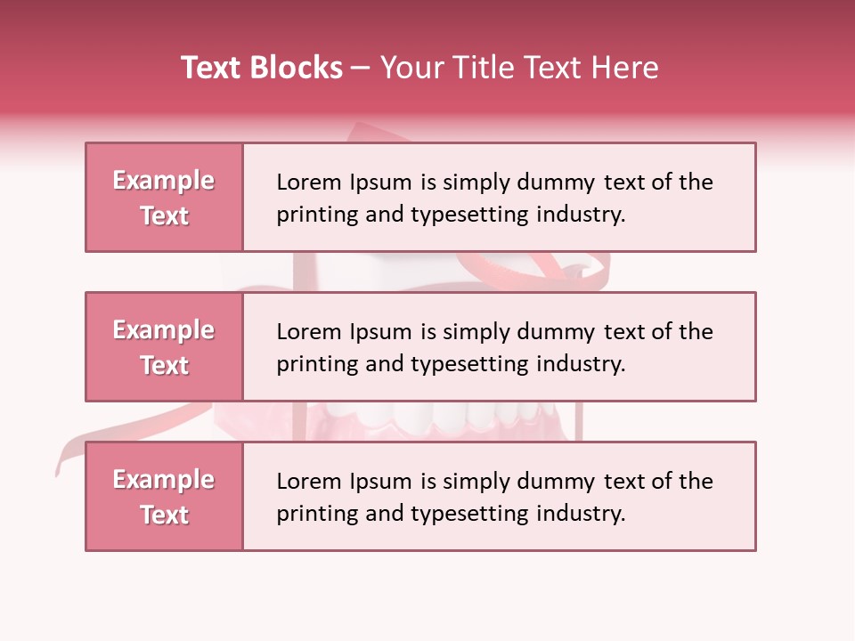 Toy Ribbon Isolated On White PowerPoint Template