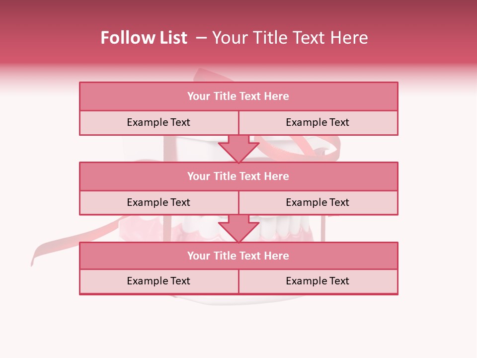 Toy Ribbon Isolated On White PowerPoint Template