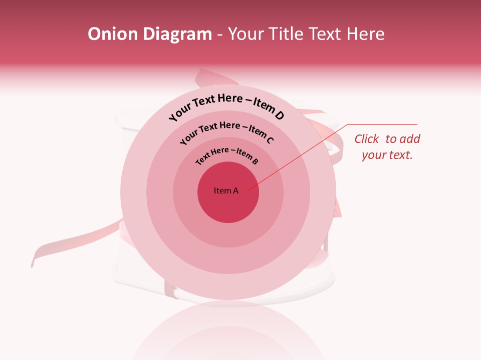 Toy Ribbon Isolated On White PowerPoint Template