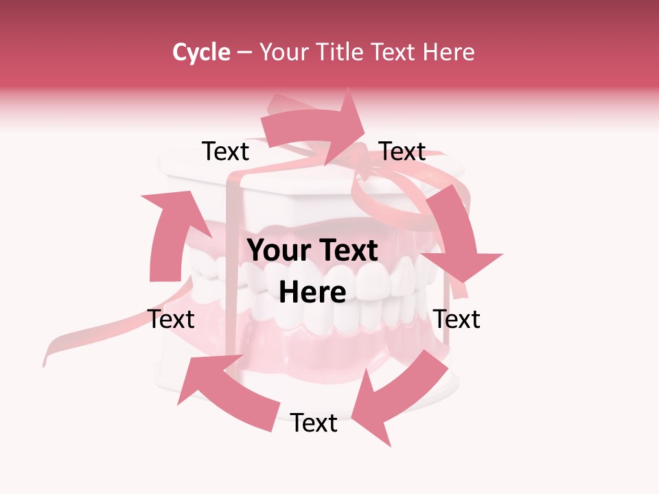 Toy Ribbon Isolated On White PowerPoint Template