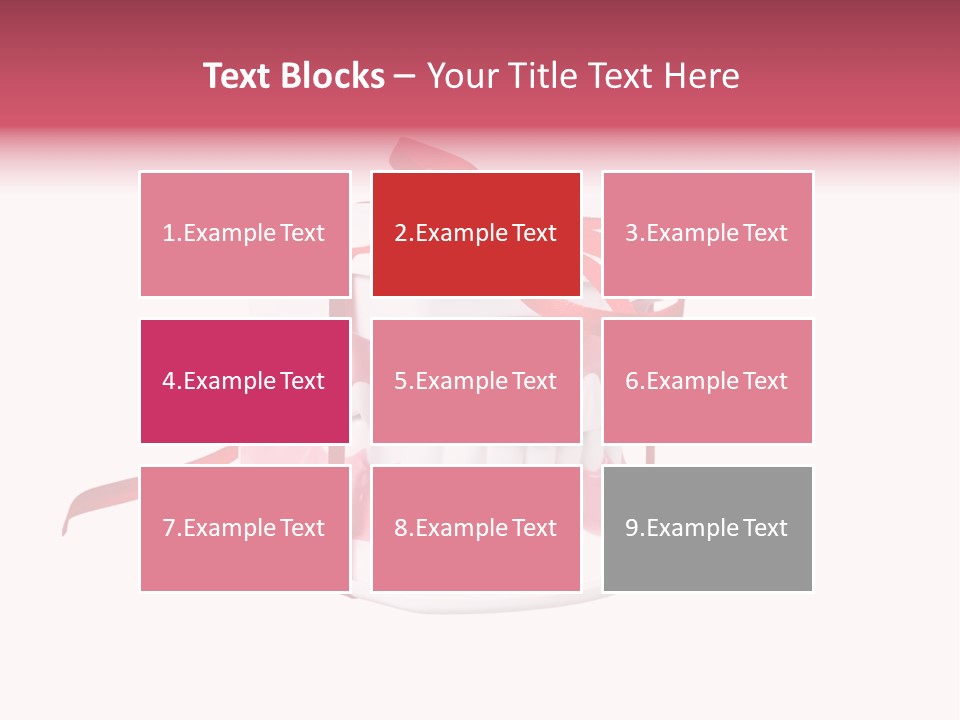 Toy Ribbon Isolated On White PowerPoint Template