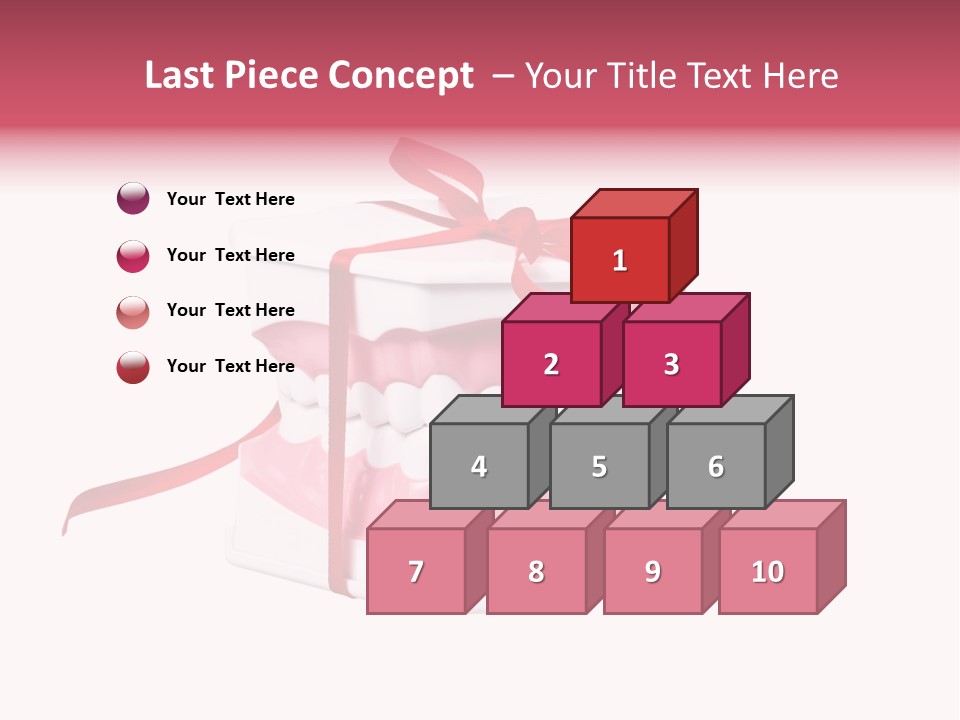 Toy Ribbon Isolated On White PowerPoint Template