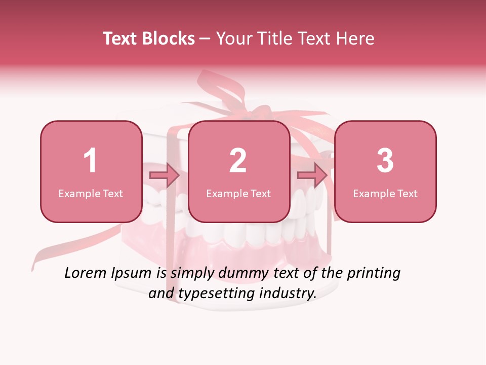 Toy Ribbon Isolated On White PowerPoint Template