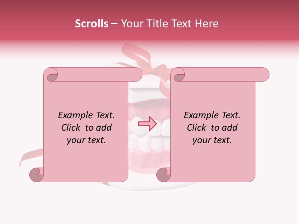 Toy Ribbon Isolated On White PowerPoint Template