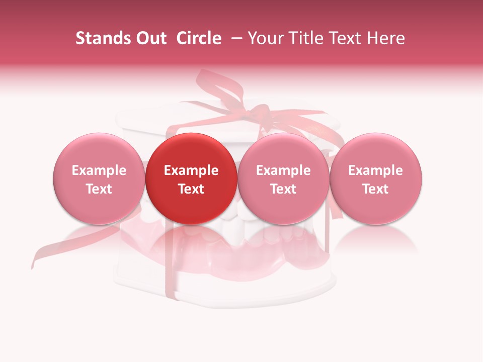 Toy Ribbon Isolated On White PowerPoint Template