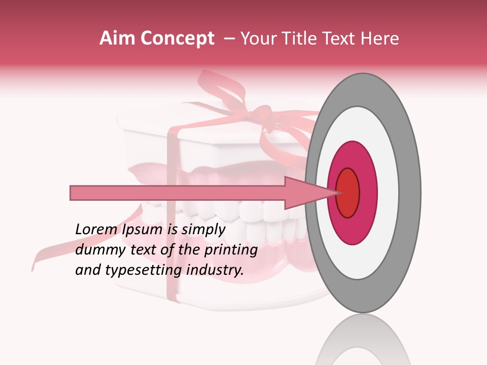 Toy Ribbon Isolated On White PowerPoint Template