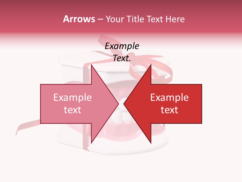 Toy Ribbon Isolated On White PowerPoint Template