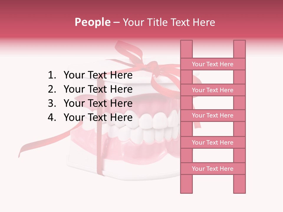 Toy Ribbon Isolated On White PowerPoint Template