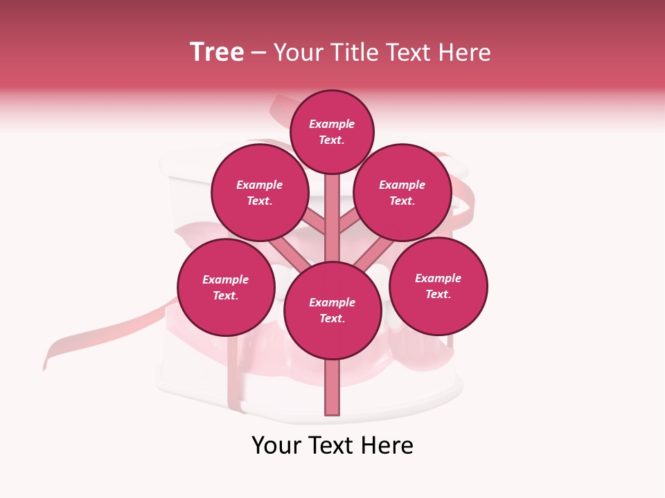 Toy Ribbon Isolated On White PowerPoint Template