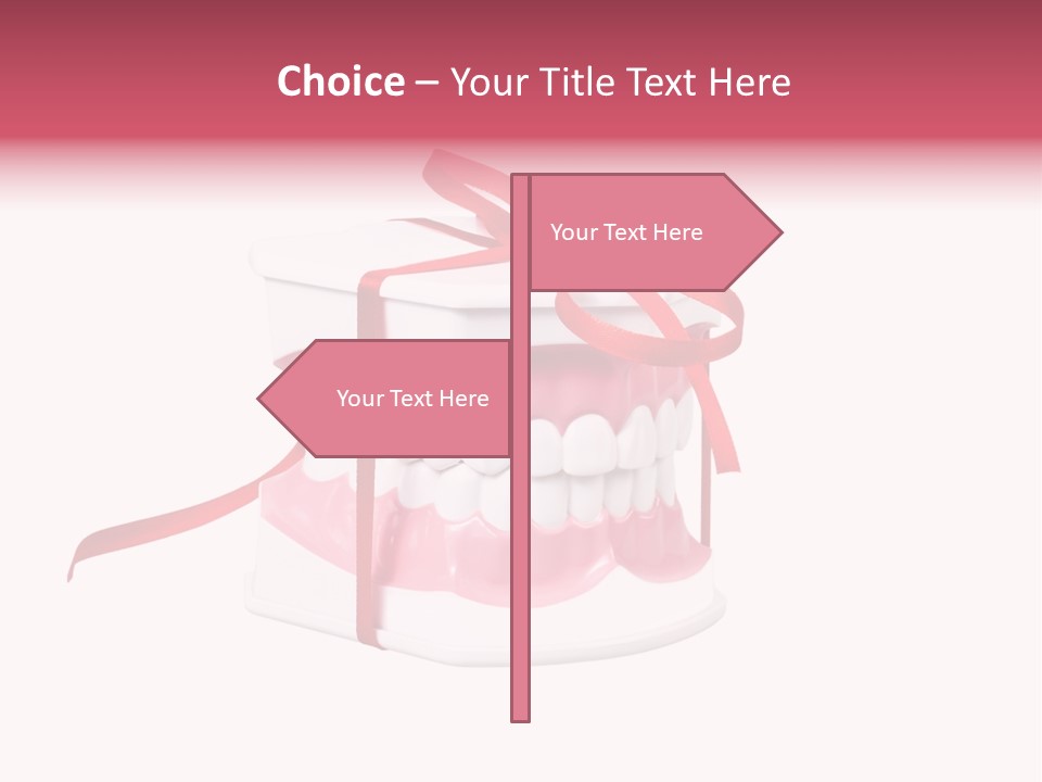 Toy Ribbon Isolated On White PowerPoint Template