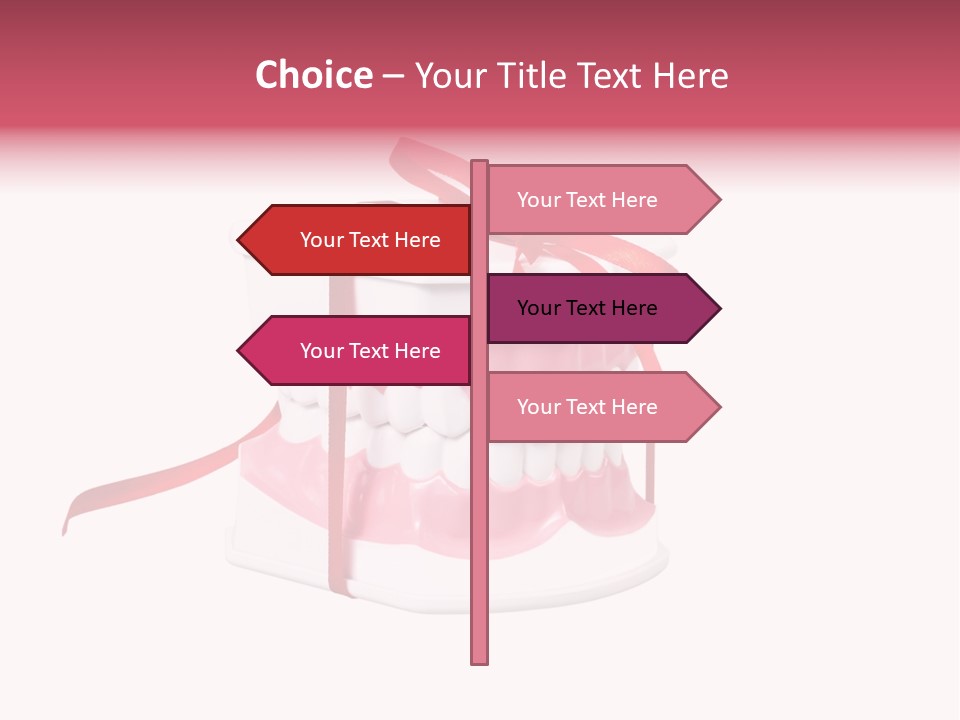 Toy Ribbon Isolated On White PowerPoint Template