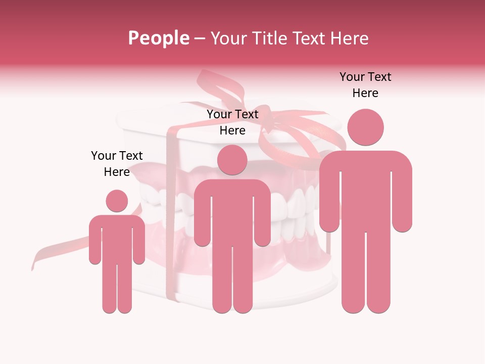 Toy Ribbon Isolated On White PowerPoint Template