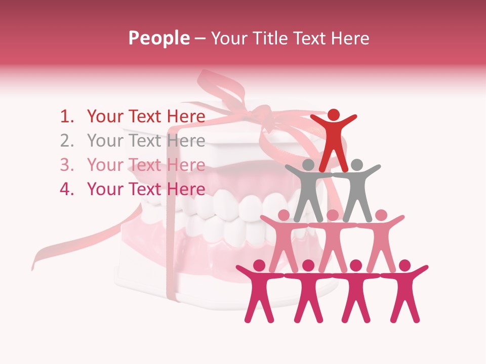 Toy Ribbon Isolated On White PowerPoint Template