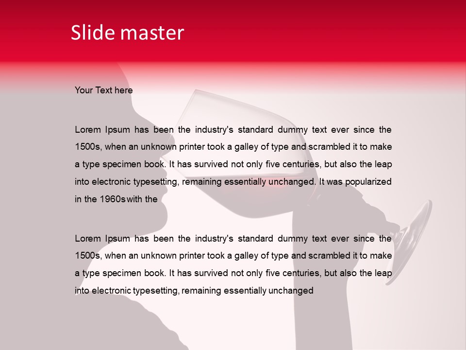 Indoors Silhouette Fresh PowerPoint Template