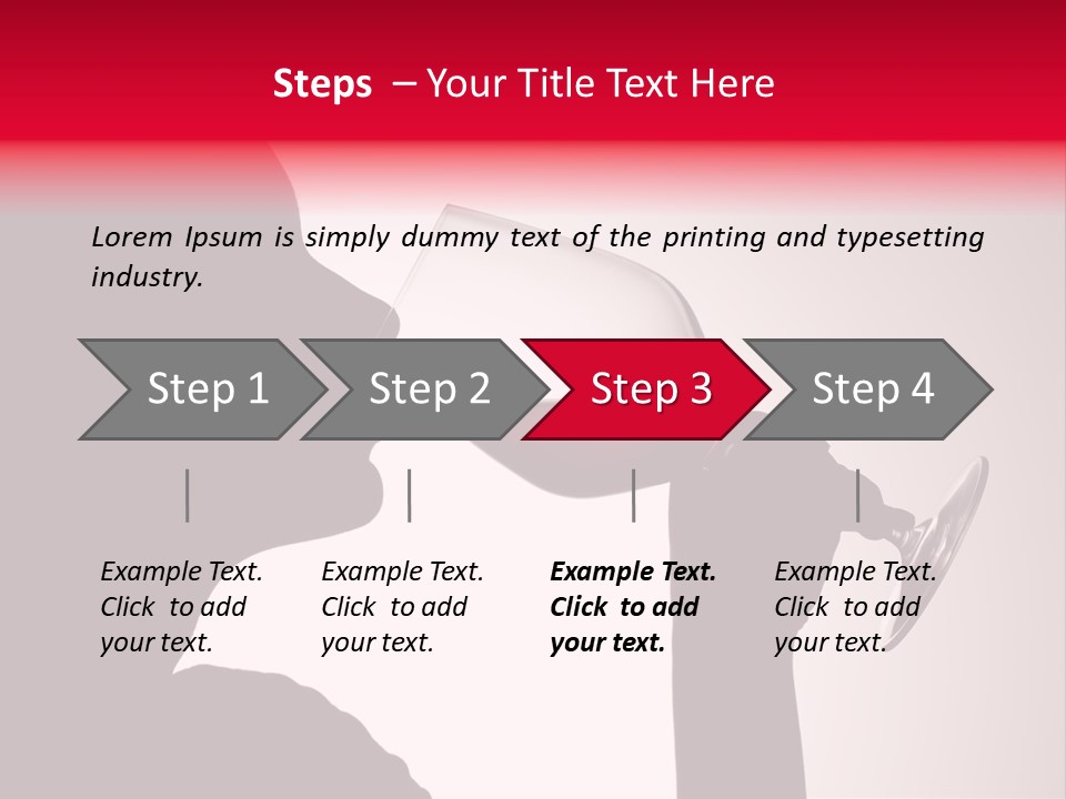 Indoors Silhouette Fresh PowerPoint Template