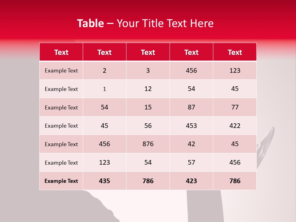 Indoors Silhouette Fresh PowerPoint Template